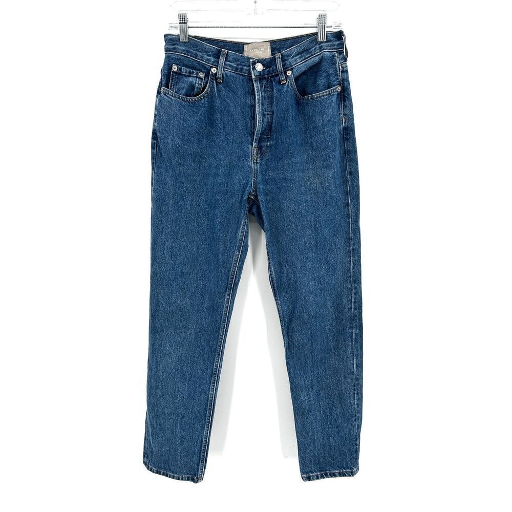 EVERLANE Women's The Cheeky Button Fly High Rise Slim Straight Leg Jeans Size 27